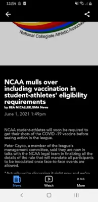 NCAA Philippines android App screenshot 1